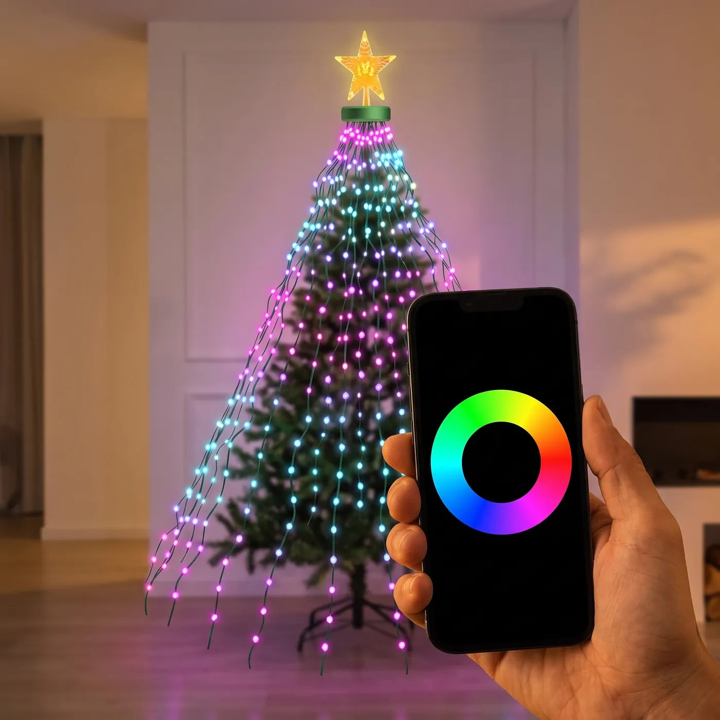Choosing a color for the tree in the phone app